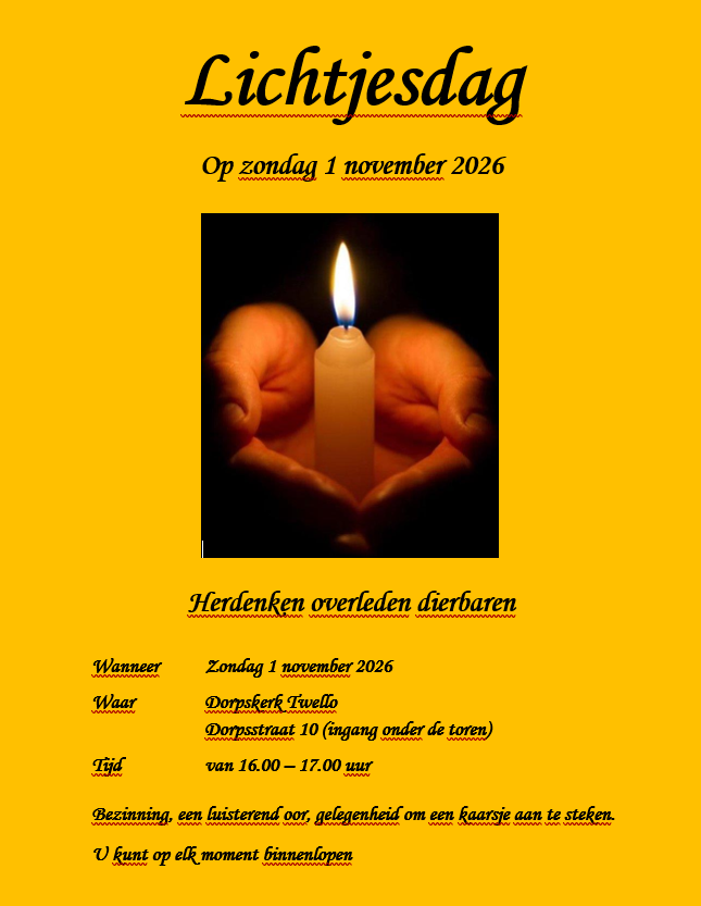 Lichtjesdag 2026 flyer